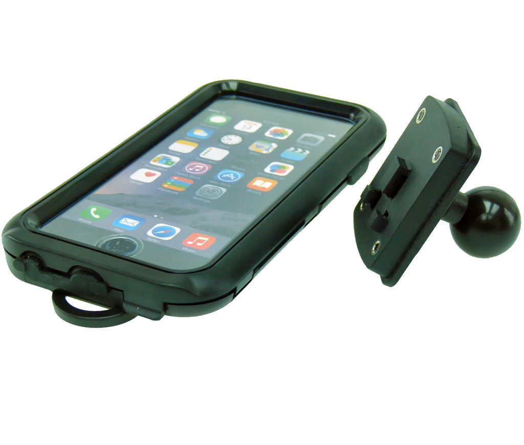 BuyBits Compact Hard Shell Tough Case for iPhone 8 (4.7") with 25mm - 1" Ball Adapter (sku 37886)