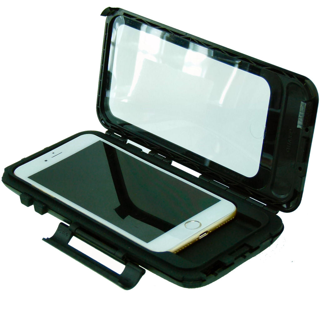 Motorcycle Bike Scooter Mirror Hard Shell Tough Case Mount for iPhone 7 PLUS (5.5") (sku 36598)