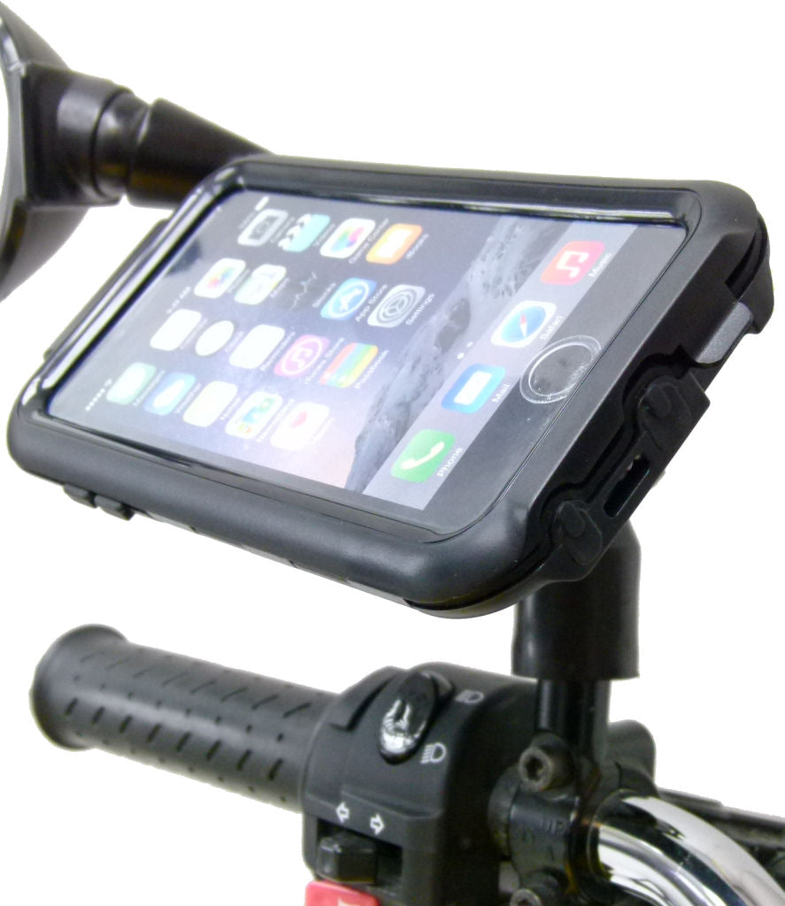 BuyBits Compact Hard Shell Tough Case Bike Mirror Mount for iPhone 7 Plus (5.5") (sku 36602)