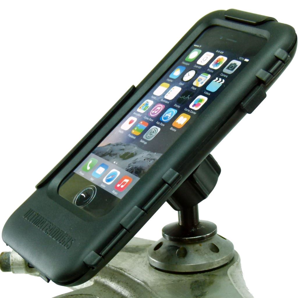 12mm Motorcycle Stem Mount &amp; Hard Tough Case for iPhone SE 2 (2020) fits Kawasaki &amp; Honda Blackbird (sku 53609) - BuyBits Ltd UK
