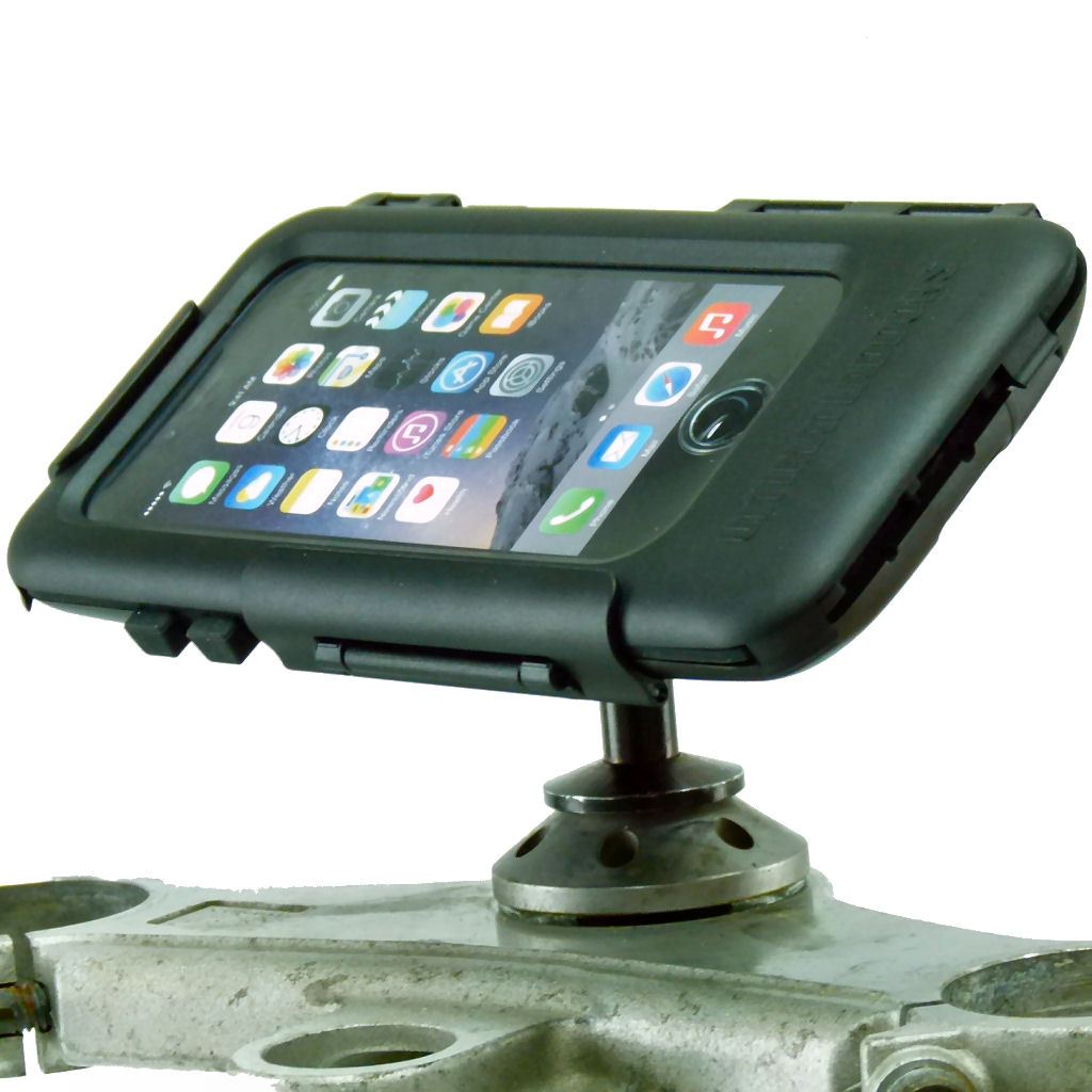 12mm Motorcycle Stem Mount &amp; Hard Tough Case for iPhone SE 2 (2020) fits Kawasaki &amp; Honda Blackbird (sku 53609) - BuyBits Ltd UK