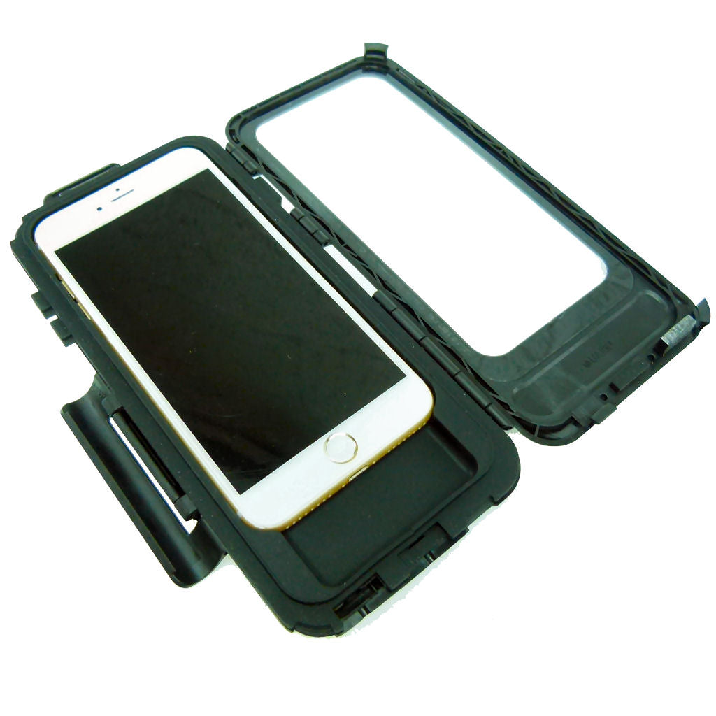 12mm Motorcycle Stem Mount &amp; Hard Tough Case for iPhone 7 PLUS fits Kawasaki &amp; Honda Blackbird (sku 36608)