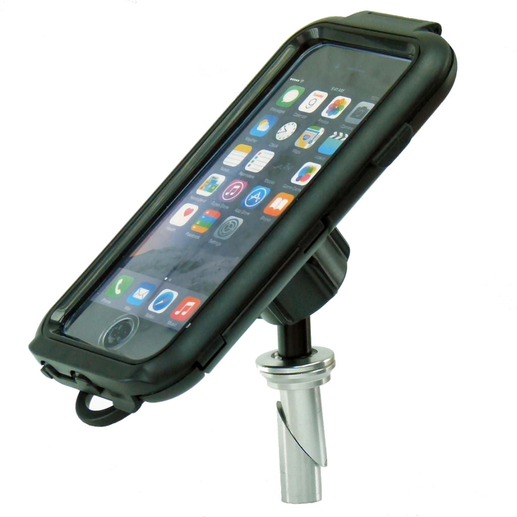 Compact Hard Shell Tough Case 17.5-20.5mm  (0.68-0.81") Bike Stem Mount for iPhone 8 PLUS (sku 39109)