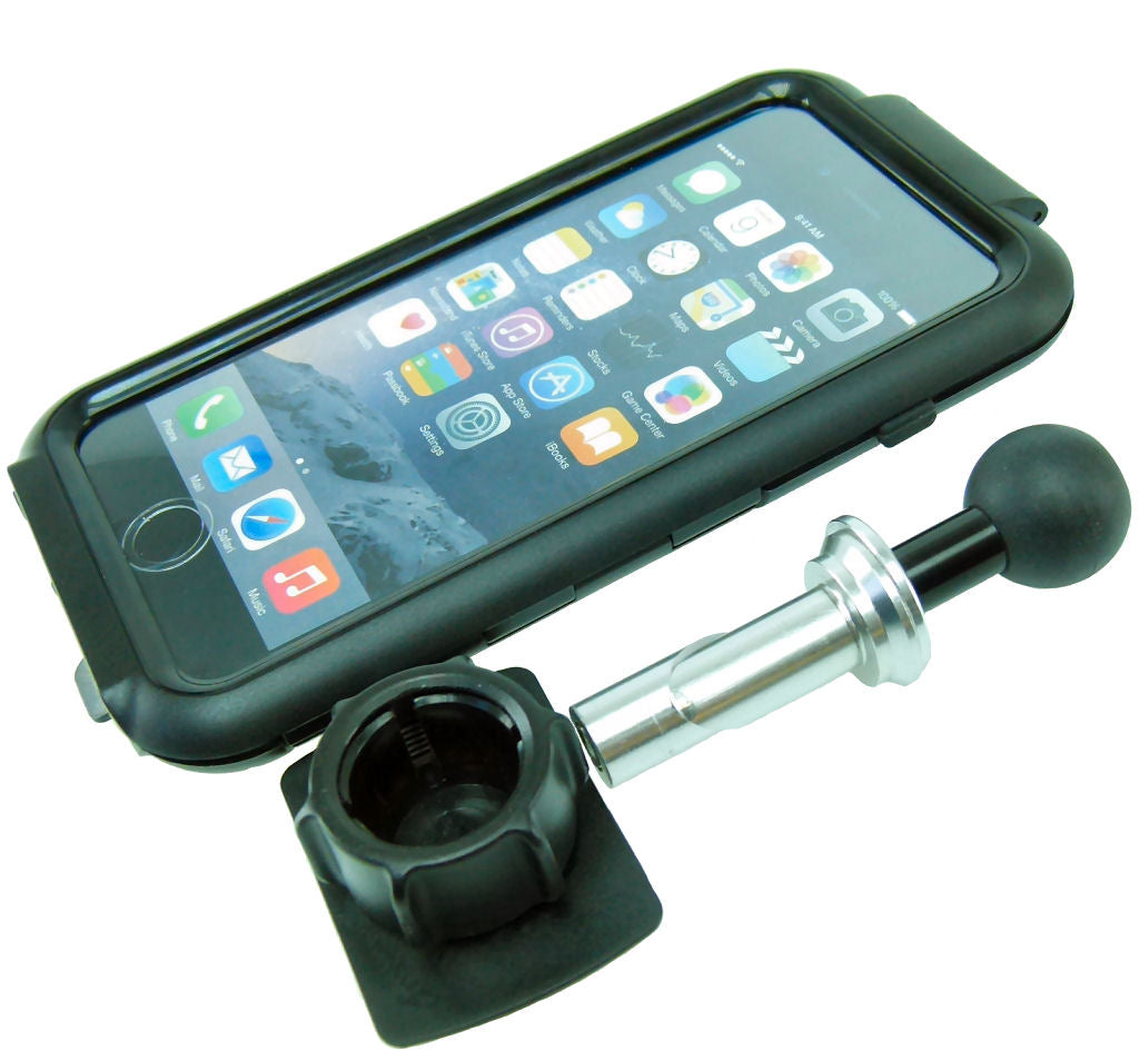 Compact Hard Shell Tough Case 17.5-20.5mm Bike Stem Mount for iPhone 7 PLUS (5.5") (sku 36615)