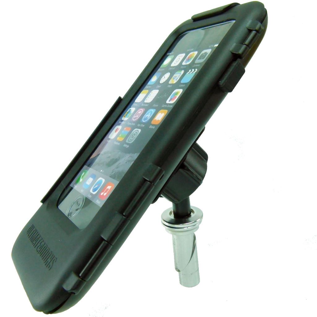Hard Shell Tough Case 17.5-20.5mm Bike Stem Mount for iPhone SE 2 (2020) (sku 53602) - BuyBits Ltd UK