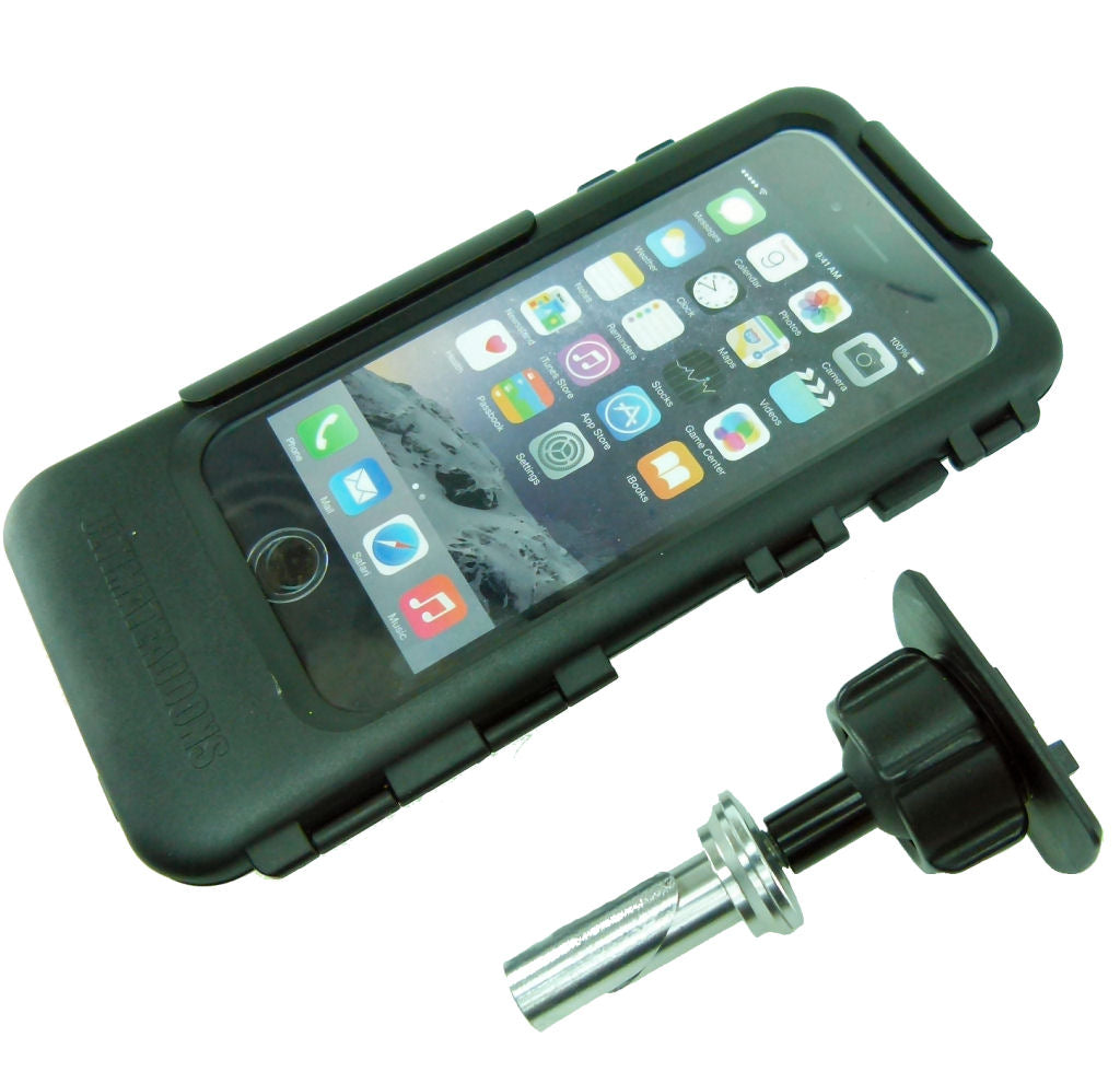 Hard Shell Tough Case 13.3-14.7mm Bike Stem Mount for iPhone 7 PLUS (5.5") (sku 36621)