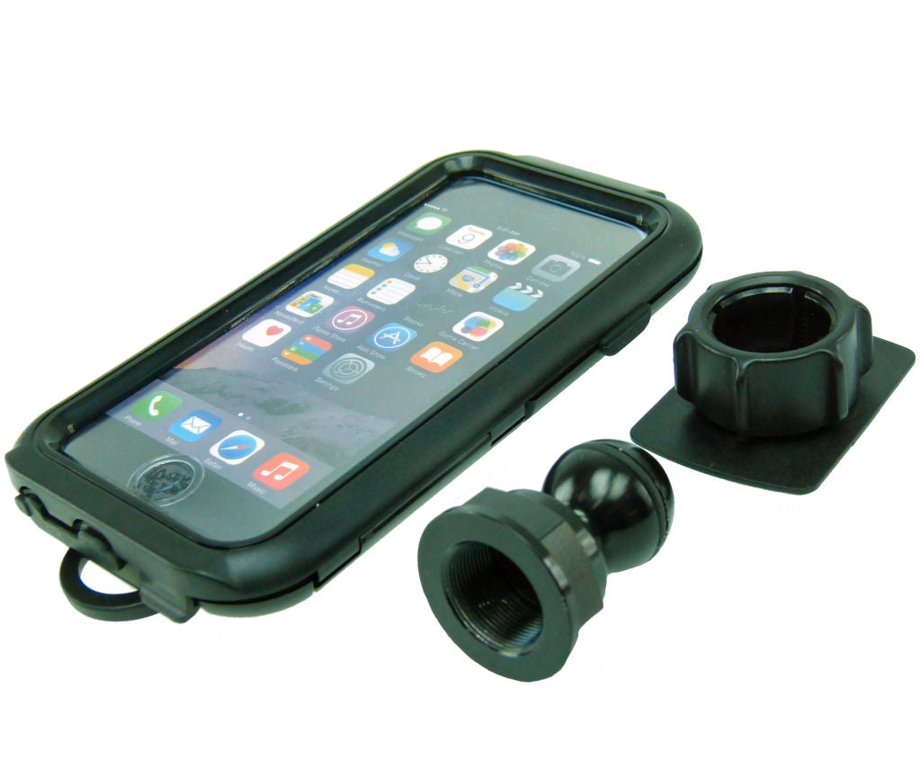 Yoke 10 Motorcycle Yoke Nut Compact Tough Case Mount for Apple iPhone 8 (4.7") Fits Honda (sku 37973)