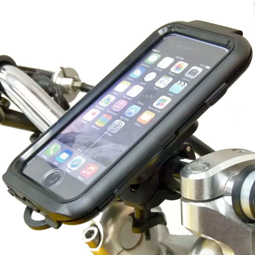 Easy Fit Compact Tough Case Motorcycle Bike Mount for iPhone SE 2 (2020) (sku 53202) - BuyBits Ltd UK