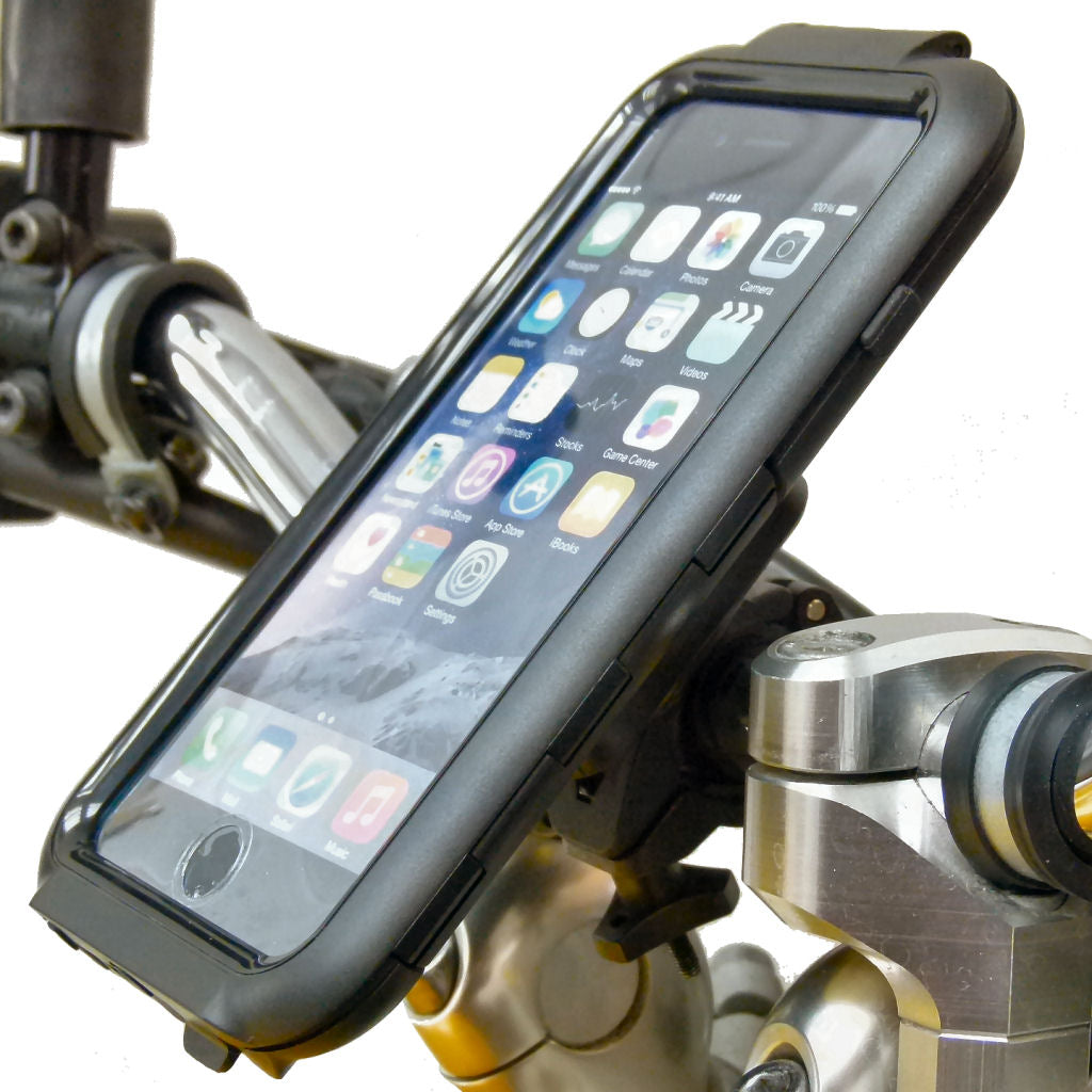 Easy Fit Compact Tough Case Motorcycle Bike Mount for iPhone 7 PLUS (5.5") (sku 36684)
