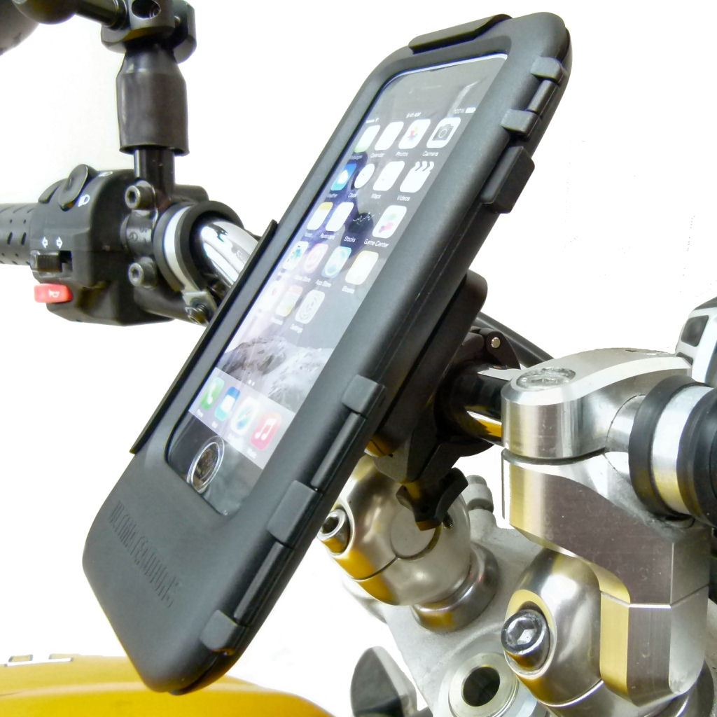 Easy Fit Tough Case Motorcycle Bike Handlebar  Mount for iPhone SE 2 (2020) (sku 53201) - BuyBits Ltd UK