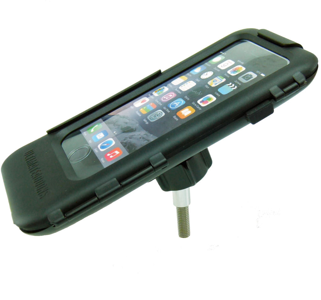 IPX5 Waterproof Motorcycle M8 Handlebar Top Clamp Tough Case Mount for iPhone 8 (sku 37949)