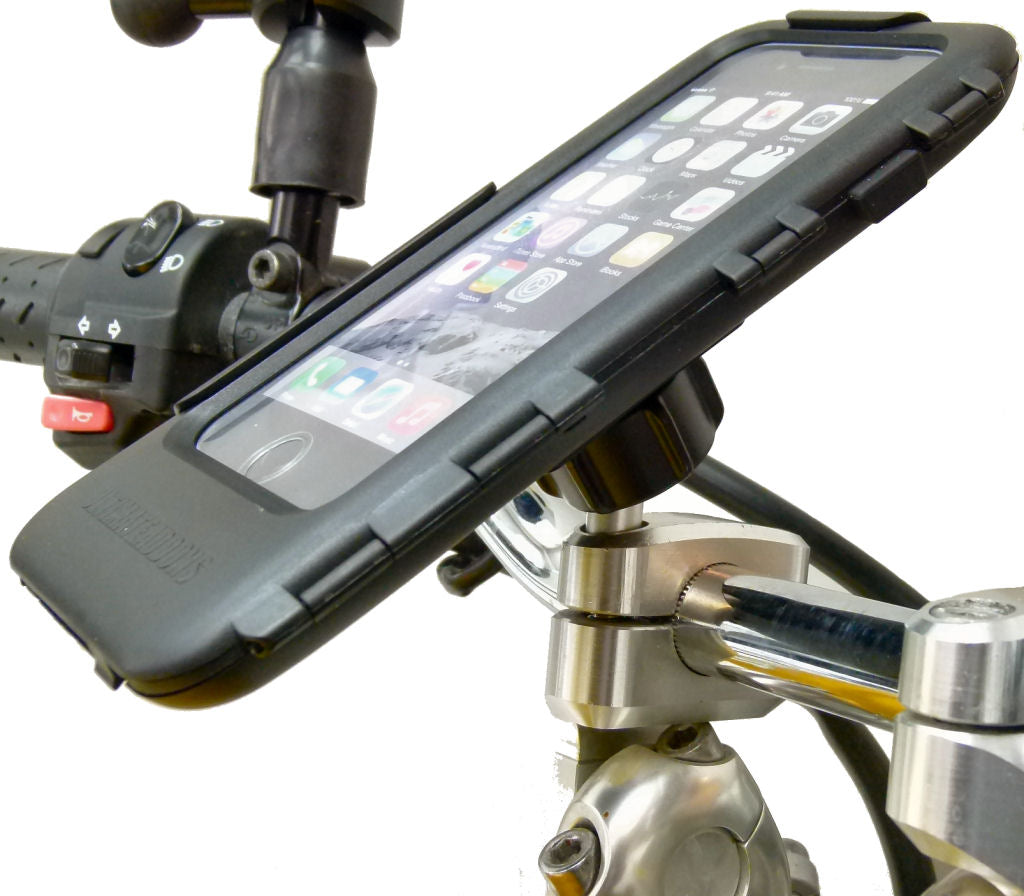 IPX5 Waterproof Motorcycle M8 Handlebar Top Clamp Tough Case Mount for iPhone 7 PLUS (sku 36694)