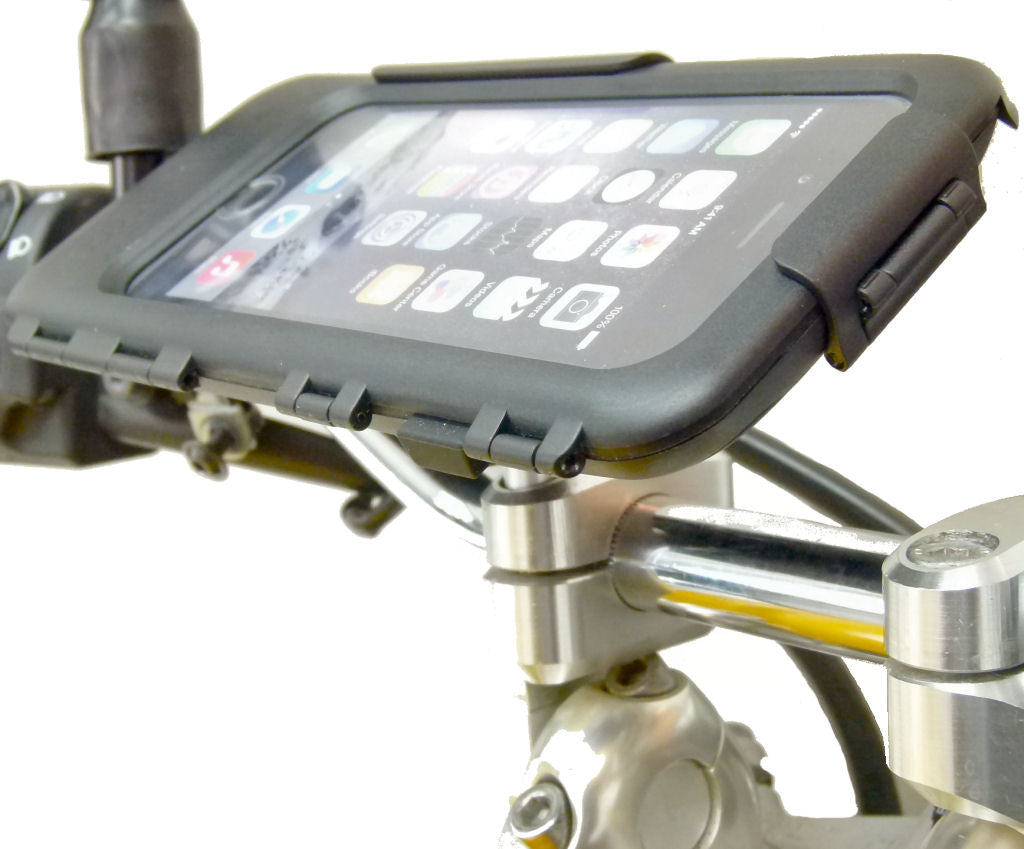 IPX5 Waterproof Motorcycle M8 Handlebar Top Clamp Tough Case Mount for iPhone 7 PLUS (sku 36694)