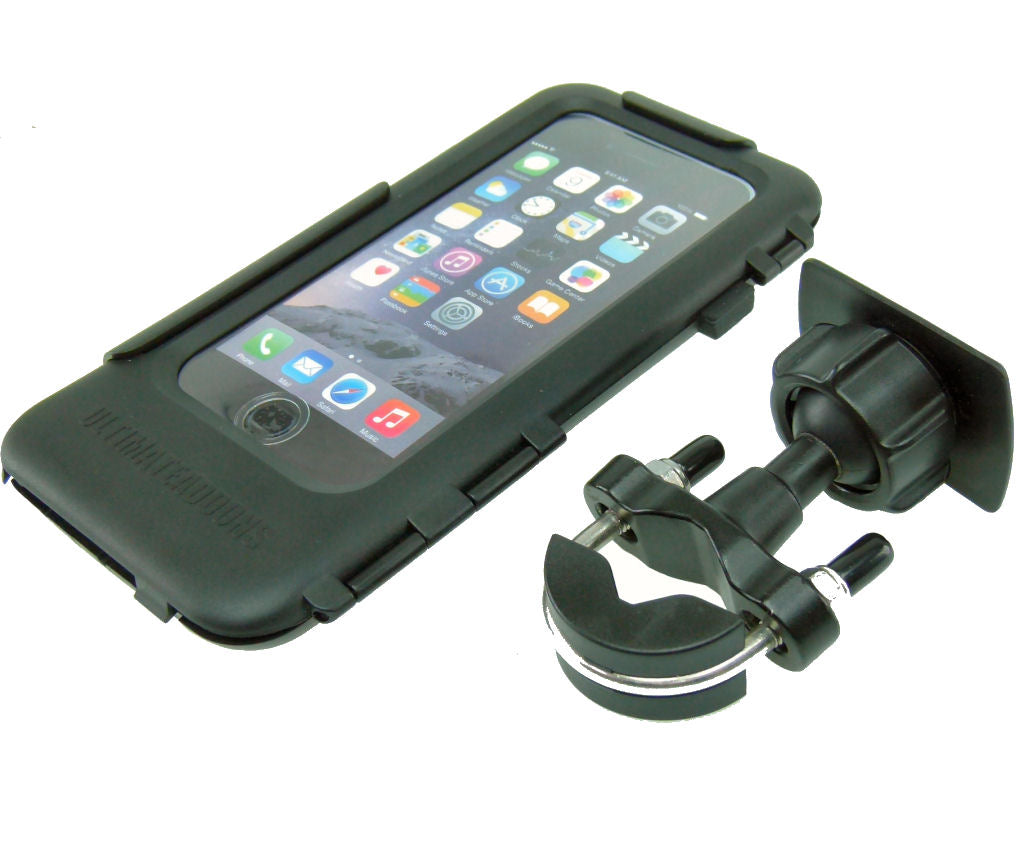 Waterproof Metal U-Bolt Tough Case Motorcycle Bike Mount for iPhone 8 PLUS (5.5") (SKU 37136)
