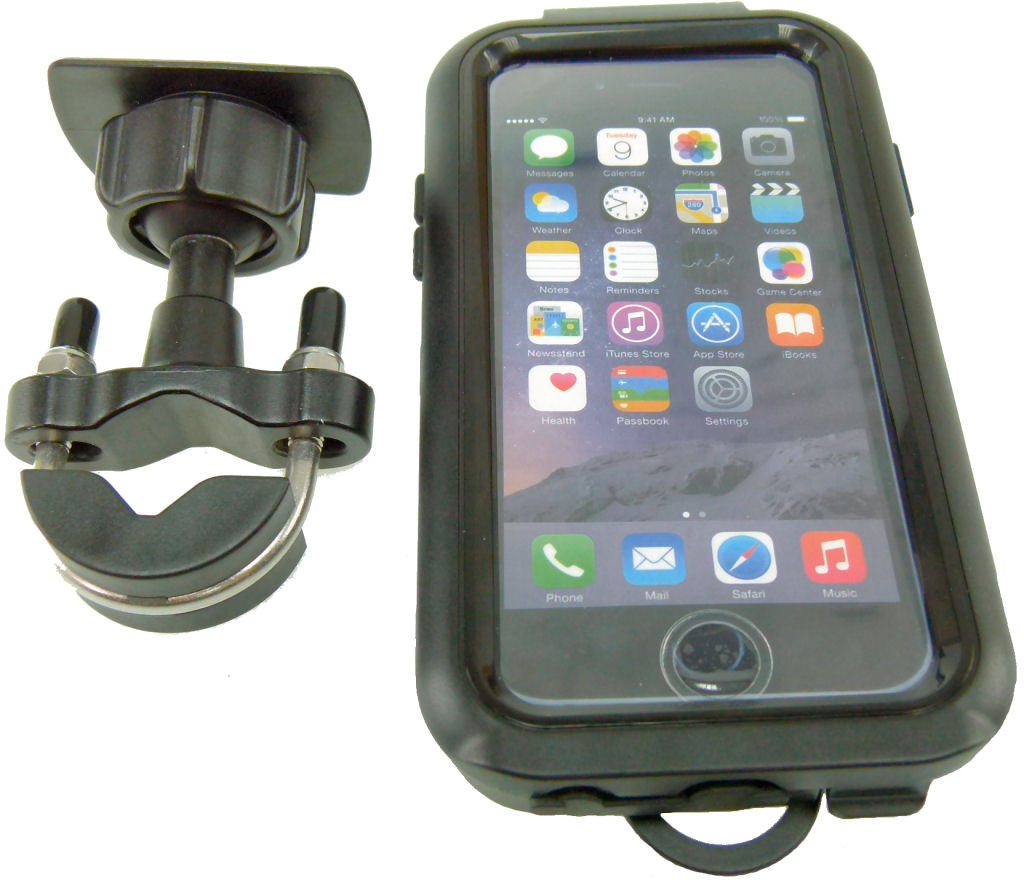 Waterproof Compact Tough Case Metal U-Bolt Motorcycle Bike Mount for iPhone 8 (4.7") (sku 37071)