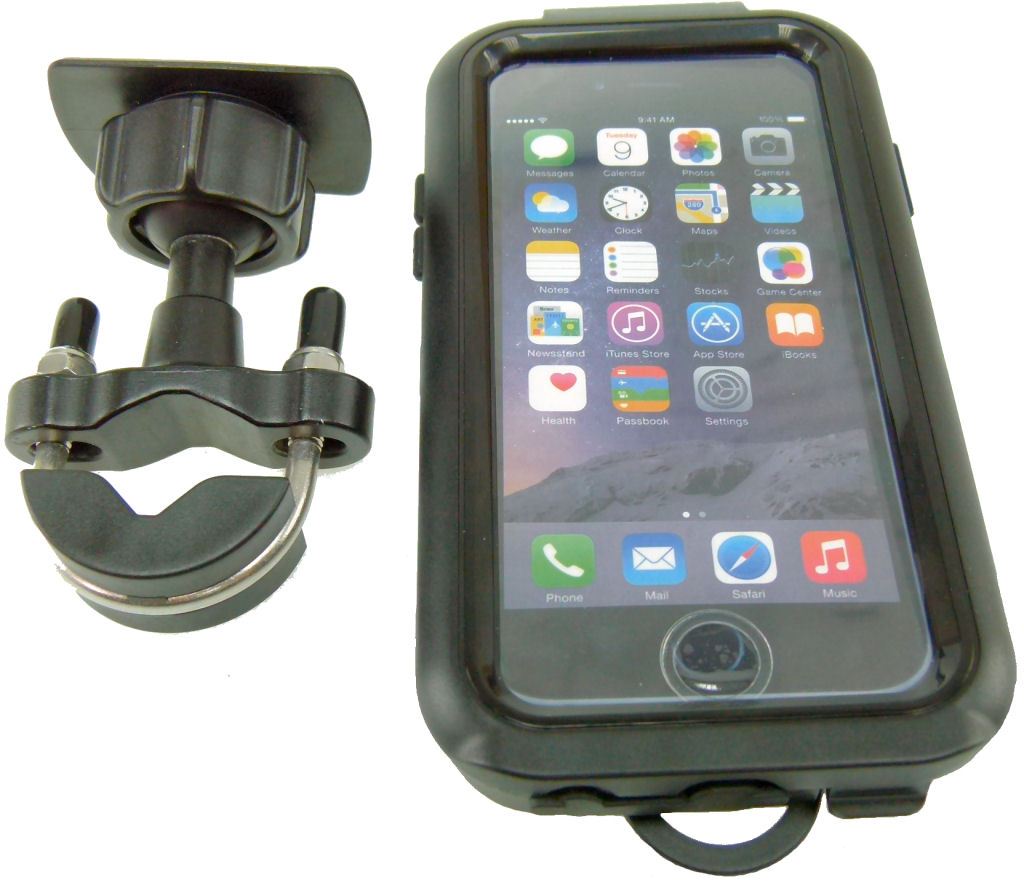 Waterproof Compact Tough Case Metal U-Bolt Motorcycle Bike Mount for iPhone SE 2 (2020) (sku 53585) - BuyBits Ltd UK