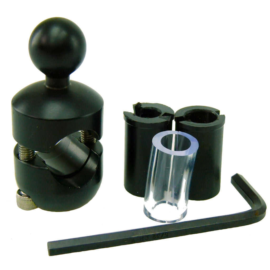 Scooter Bike Crossbar Mount Base with 17mm Ball fits Garmin Cradles (sku 36710)
