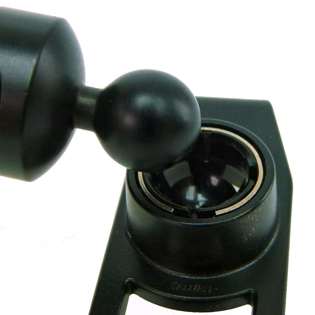 Scooter Bike Crossbar Mount Base with 17mm Ball fits Garmin Cradles (sku 36710)