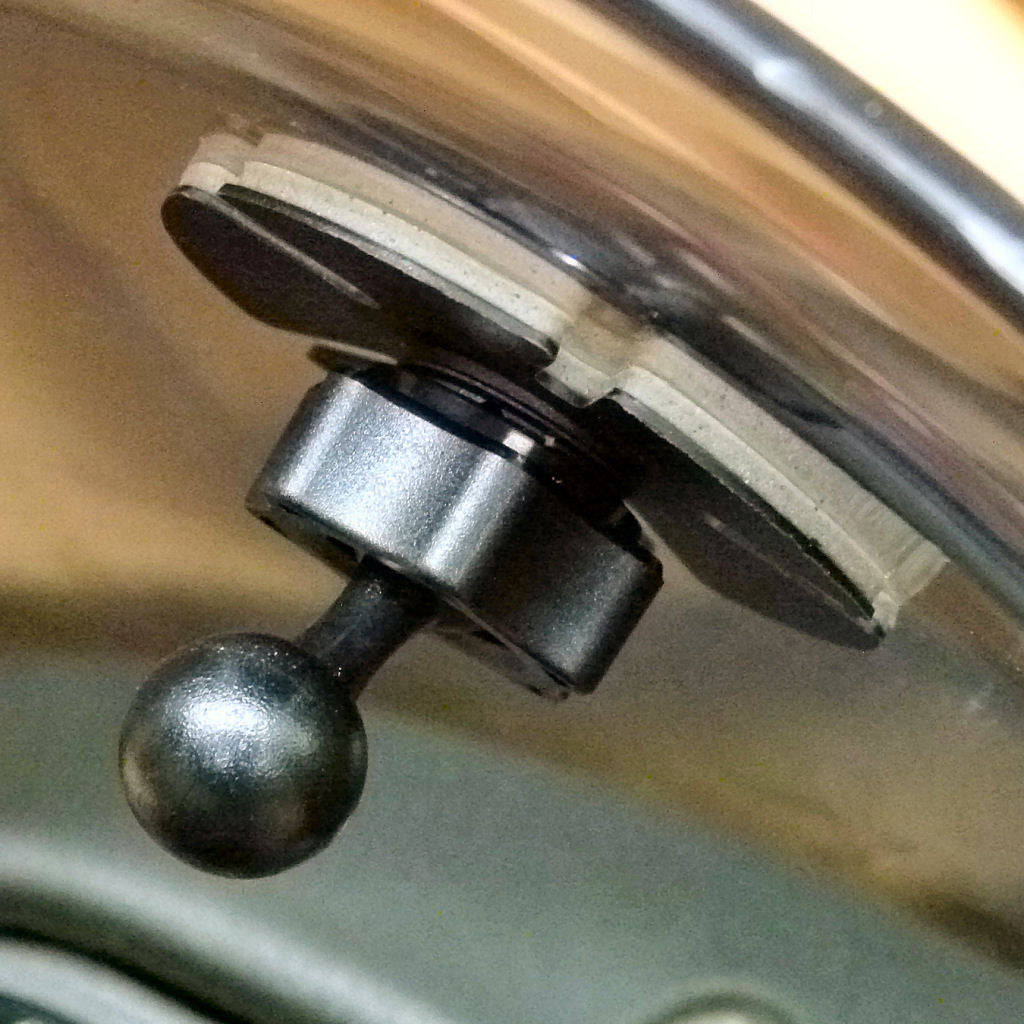 Adhesive Stick On Mount for Garmin Cradles fits Flat &amp; Curved Surfaces Bike Windshields (sku 36737)