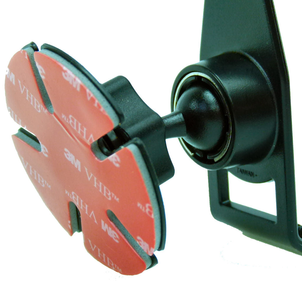 Adhesive Stick On Mount for Garmin Cradles fits Flat &amp; Curved Surfaces Bike Windshields (sku 36737)