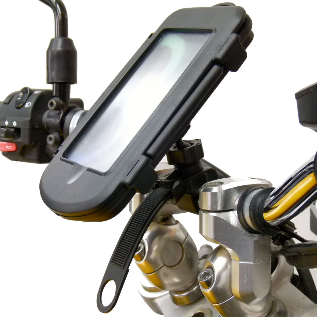 Motorcycle Locking Strap Mount & Waterproof Cases for Samsung Galaxy S9 (sku 44744)