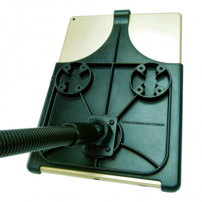 Dedicated 18inch Flexible Vehicle Floor - Seat Track Mount Bracket Apple iPad (sku 43809)