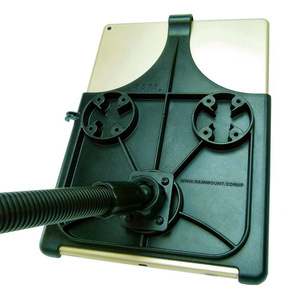 Dedicated 18inch Flexible Vehicle Floor - Seat Track Mount Bracket Apple iPad Pro 12.9" (2020) (sku 53879) - BuyBits Ltd UK