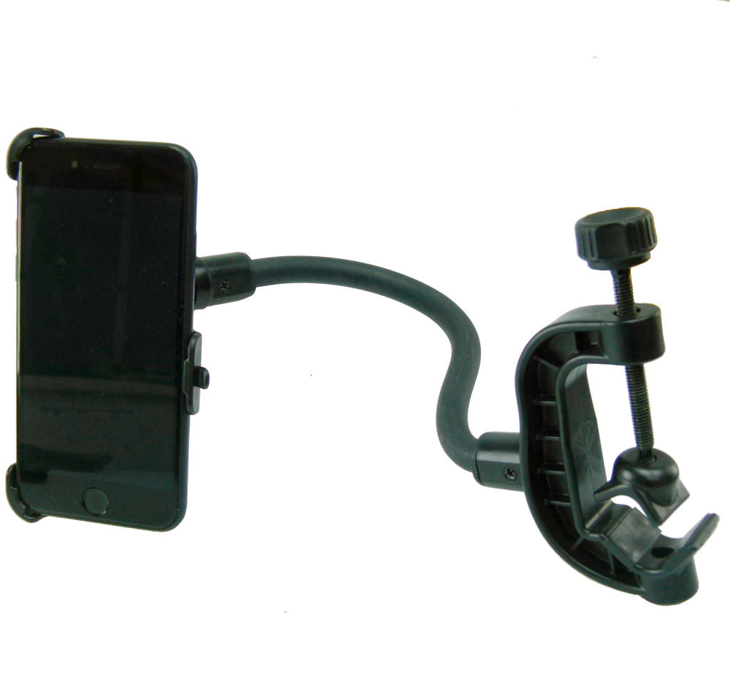 Dedicated Golf Trolley Gooseneck Clamp Mount for iPhone 8 PLUS (5.5") (sku 37149)