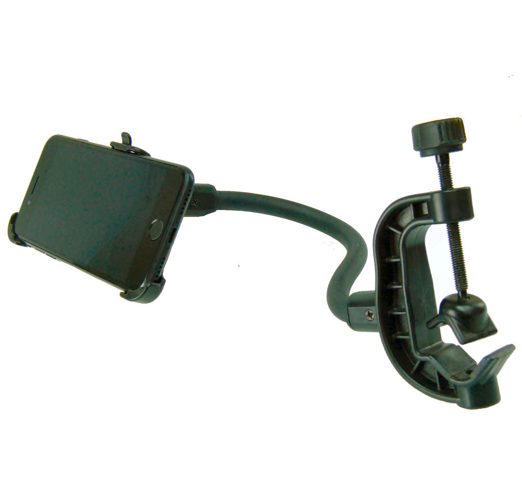 Dedicated Golf Trolley Gooseneck Clamp Mount for iPhone 8 PLUS (5.5") (sku 37149)