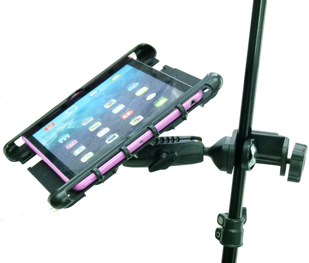 BuyBits Music - Microphone Stand Tablet Clamp Mount Holder for iPad PRO 9.7 (sku 34449)