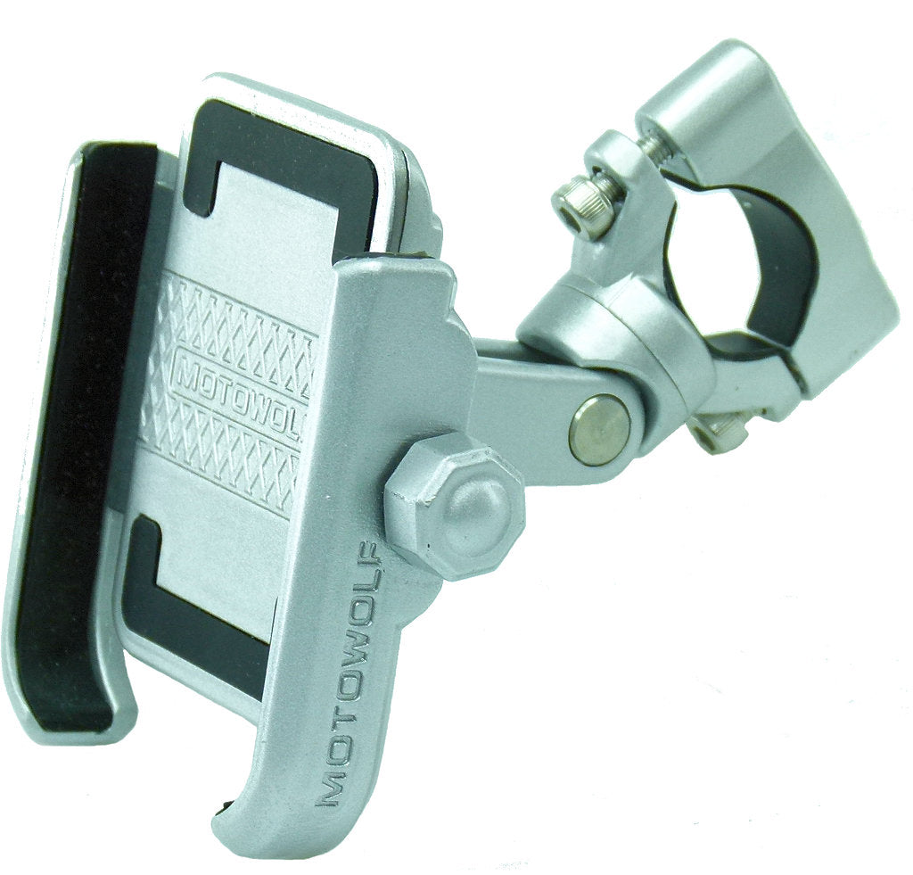 Aluminium Metal Bike Handlebar Phone Mount fits Apple iPhone 8 (sku 37722)