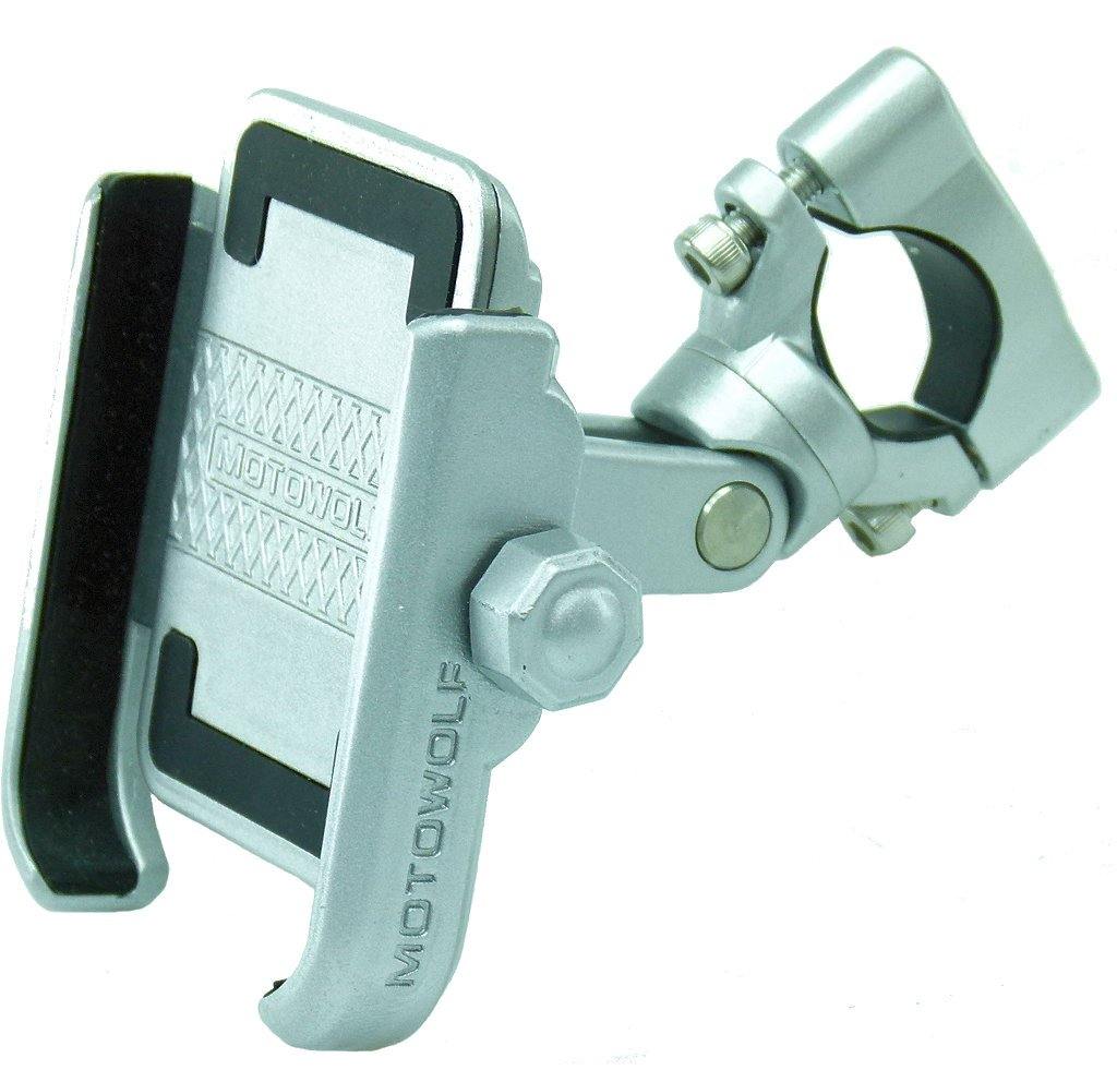 Aluminium Metal Bike Handlebar Phone Mount fits iPhone 12 Mini (sku 55783) - BuyBits Ltd UK