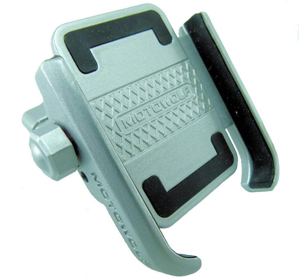Aluminium Metal Bike Handlebar Phone Mount fits Apple iPhone 11 - Silver (sku 49201) - BuyBits Ltd UK