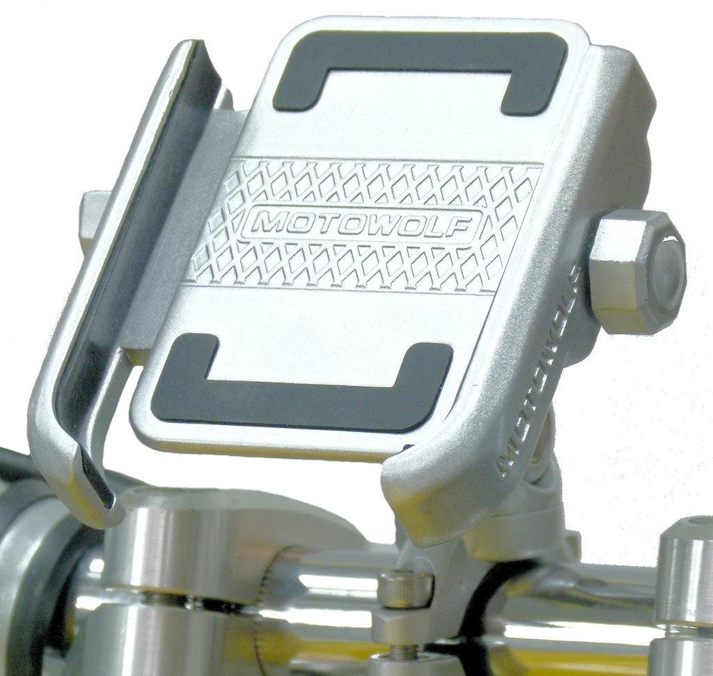 Aluminium Metal Bike Handlebar Phone Mount fits iPhone 12 Mini (sku 55783) - BuyBits Ltd UK