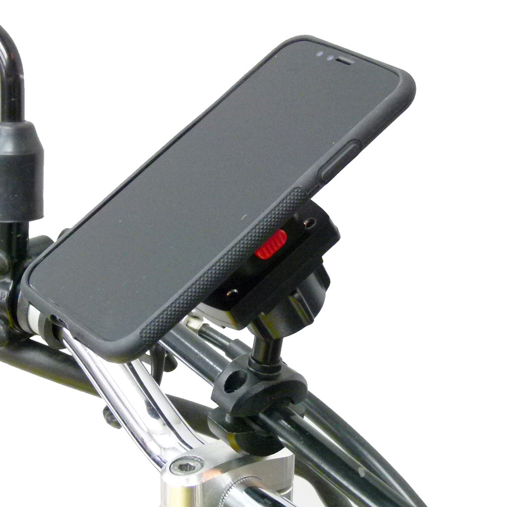 TiGRA MountCase 2 for iPhone XR with Motorcycle Crossbar Mount (sku 44043)