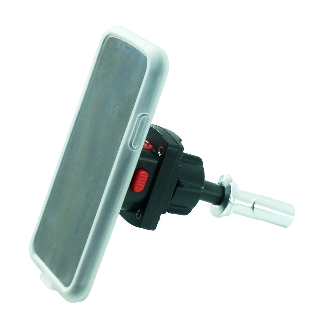 20.5mm-24.5mm Motorcycle Fork Stem Yoke Mount &amp; TiGRA Case for iPhone X (sku 41006)