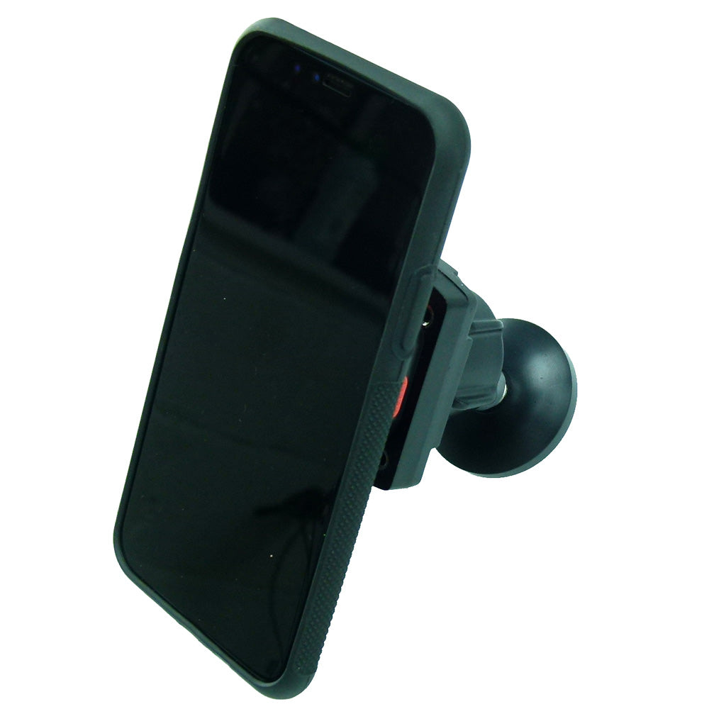 Tigra iPhone 8 PLUS (5.5") Motorbike Headstock Screw Stem Mount BMW K1200-1300 R S &amp; RS (sku 41022)