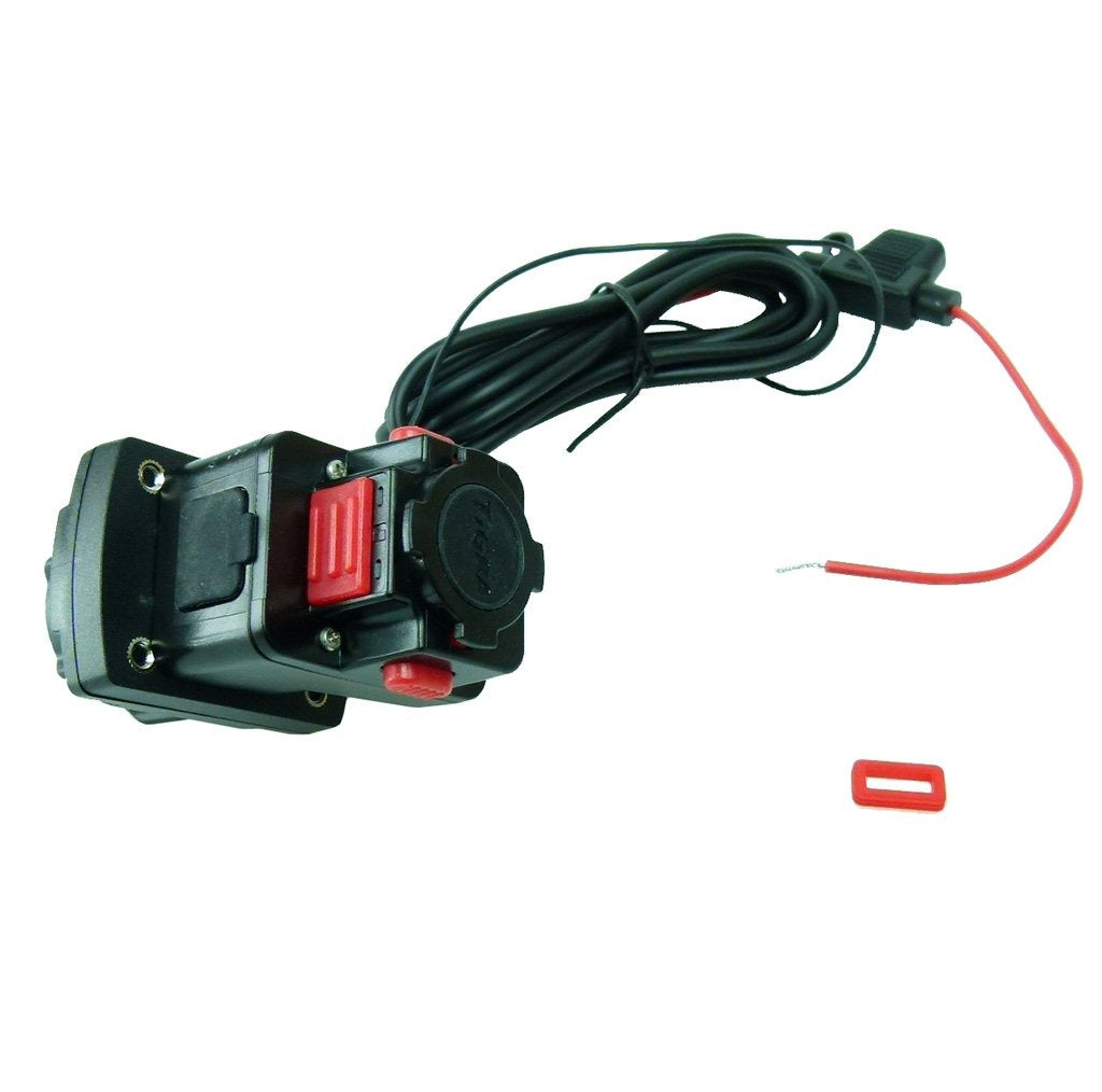 Motorcycle Handlebar U-Bolt Mount TiGRA MountCase for iPhone 11 Pro Hardwire-Direct to battery charger (sku 51265) - BuyBits Ltd UK