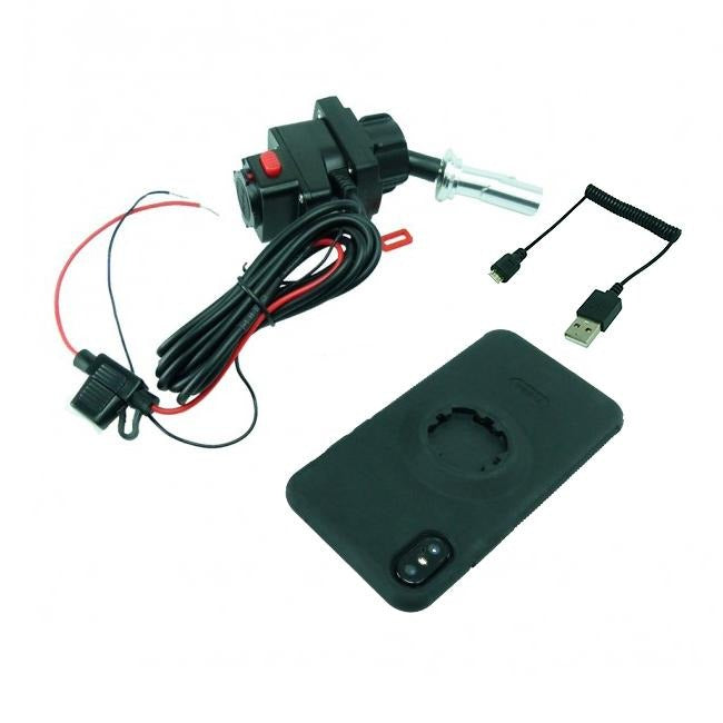 15mm - 17mm Central Fork Stem TiGRA MountCase 2 for Samsung Galaxy S7 EDGE Hardwire-Direct to battery charger (sku 46516) - BuyBits Ltd UK