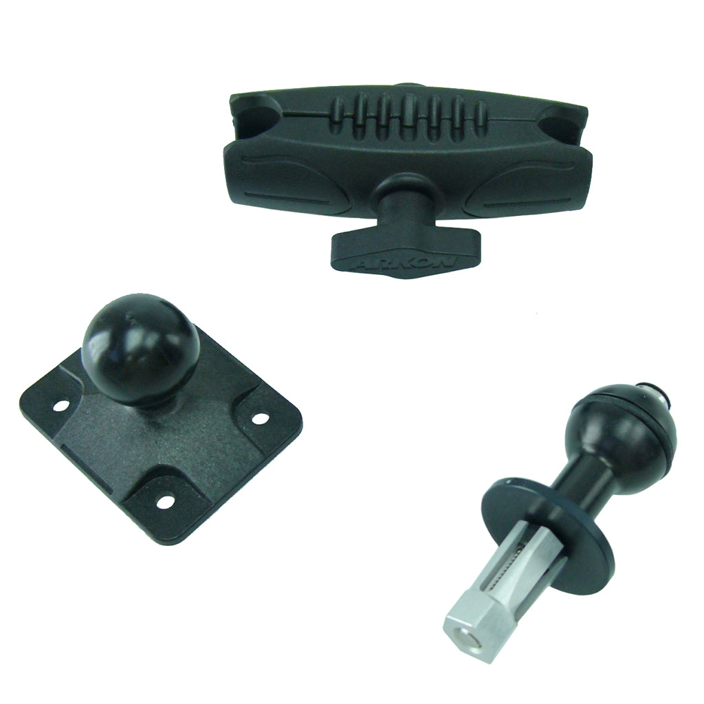 Extended 12mm Hexagon Stem Mount for Honda Blackbird &amp; Kawasaki Motorcycles with AMPS Adapter for TomTom Rider 410 (sku 34710)