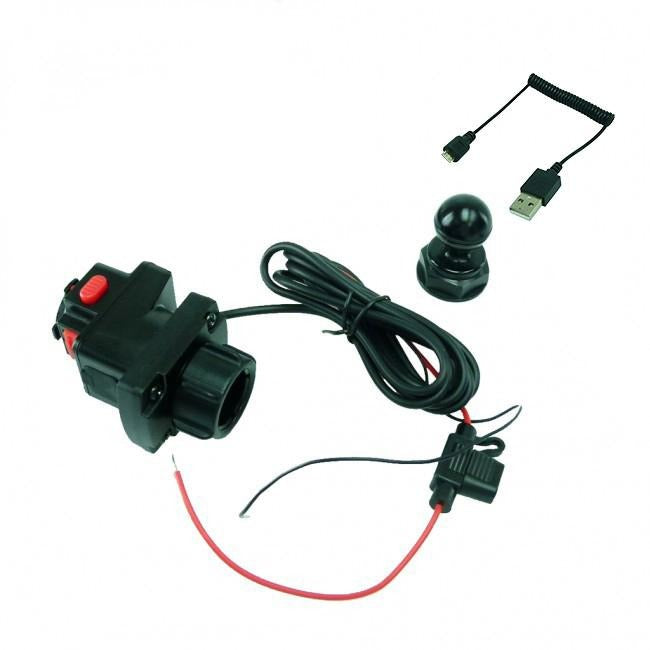 Powered Yoke 10 Motorcycle Nut Mount with TiGRA MountCase for Samsung Galaxy S20 Plus (sku 54526) - BuyBits Ltd UK