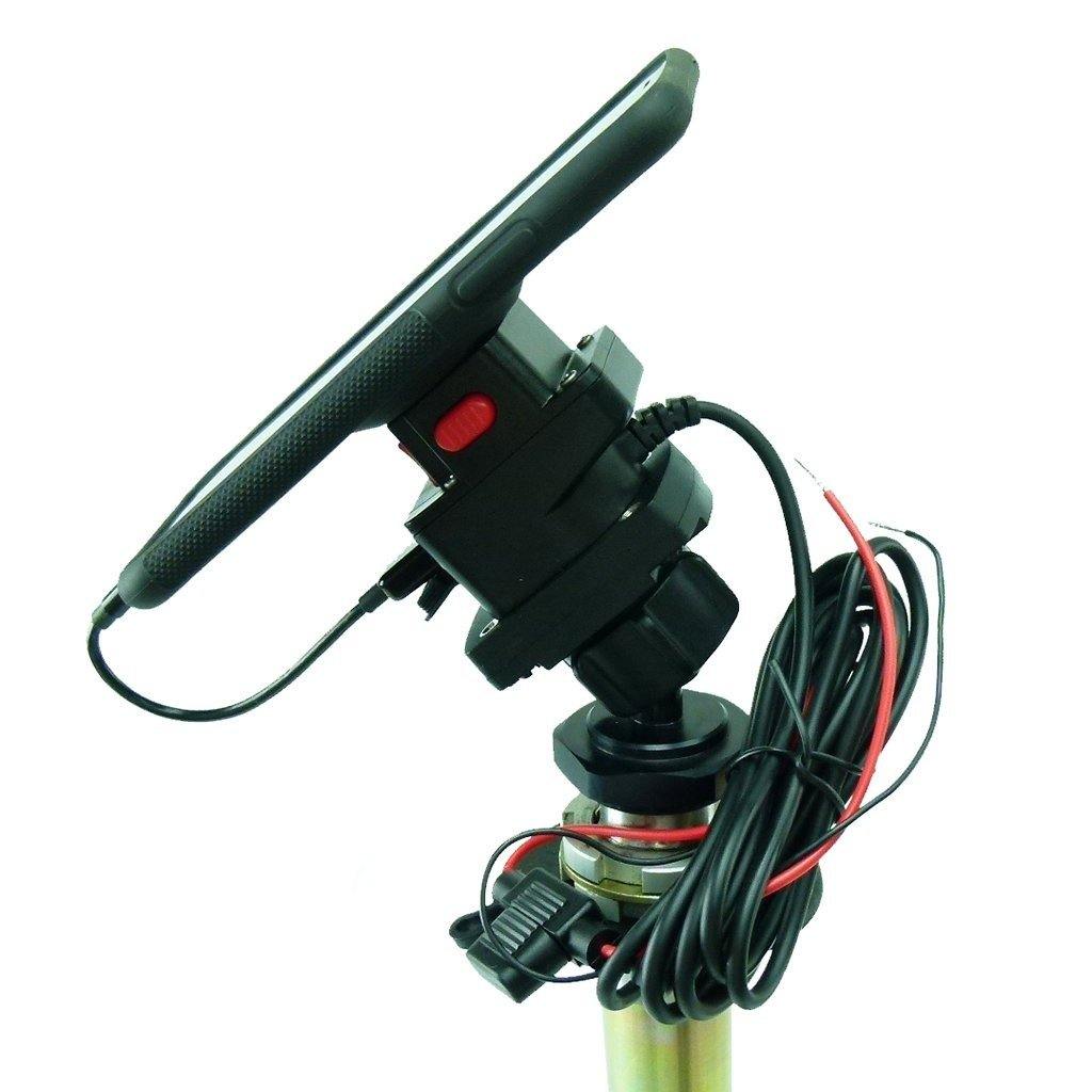 Powered Yoke 60 Motorcycle Nut Mount with TiGRA MountCase for iPhone 11 (sku 51240) - BuyBits Ltd UK