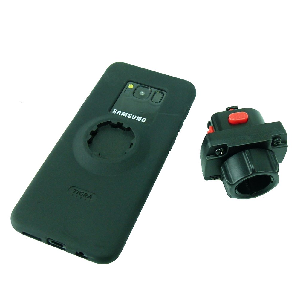 Yoke 50 Motorcycle Nut Mount &amp; TiGRA MountCase 2 Holder for Samsung Galaxy S10 PLUS (sku 47822) - BuyBits Ltd UK