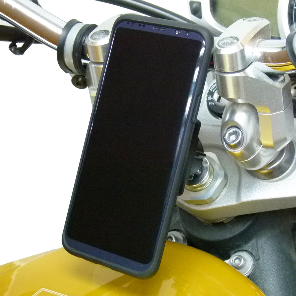 13.3mm - 14.7mm (0.52" - 0.58") Central Fork Stem TiGRA MountCase 2 Mount for Samsung Galaxy S10e (sku 47801) - BuyBits Ltd UK