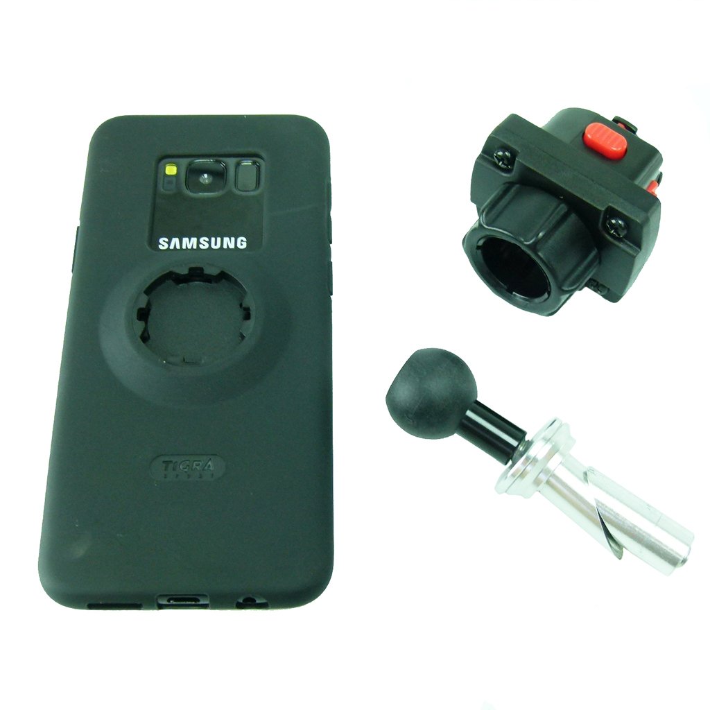 13.3mm - 14.7mm (0.52" - 0.58") Central Fork Stem TiGRA MountCase 2 Mount for Samsung Galaxy S10e (sku 47801) - BuyBits Ltd UK