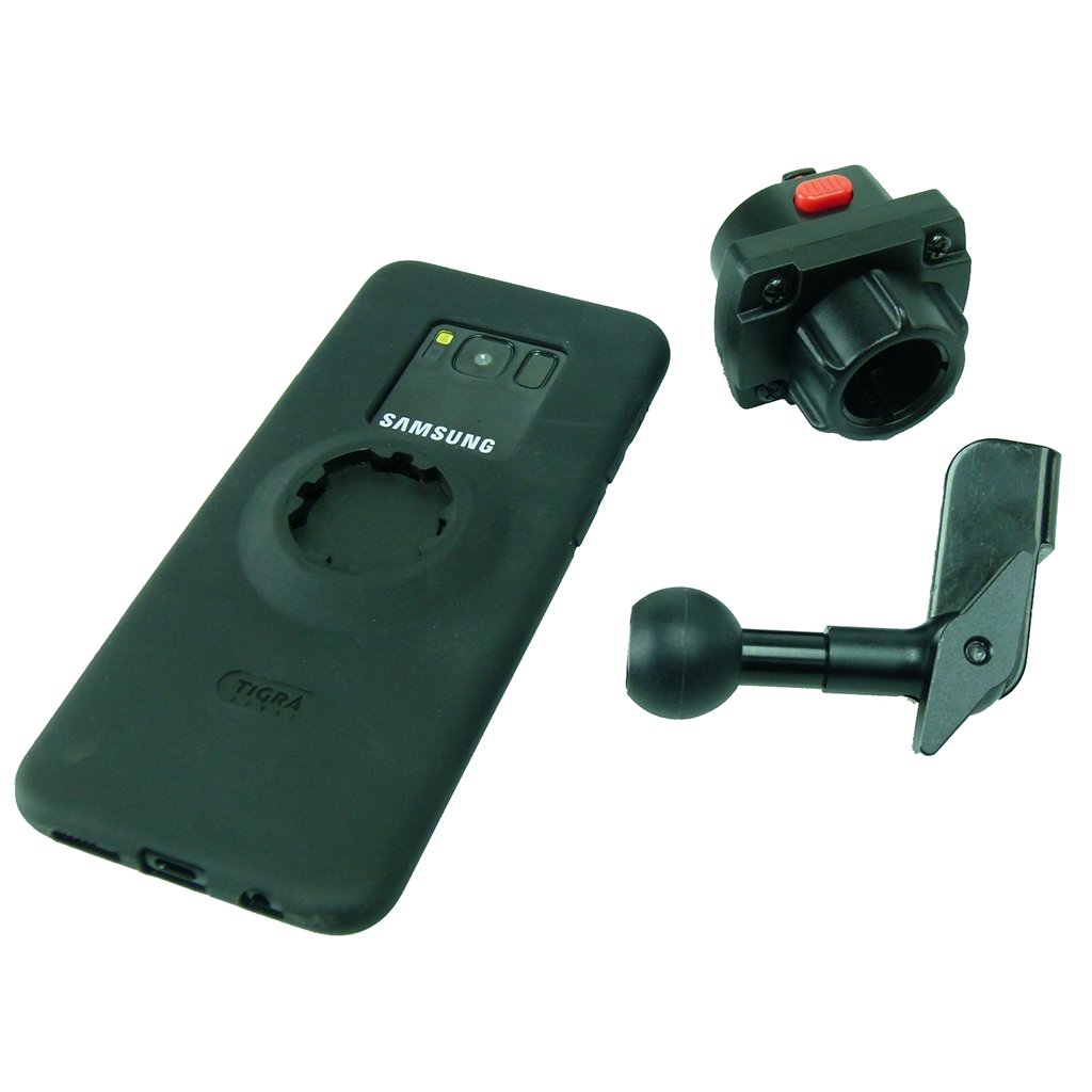 TiGRA MountCase 2 Bundle M8 - M10 Motorcycle Mirror Mount for Samsung Galaxy S10 (sku 47830) - BuyBits Ltd UK