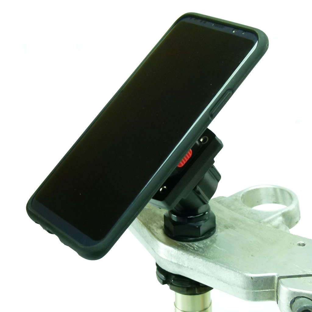 Yoke 50 Motorcycle Nut Mount &amp; TiGRA MountCase 2 Holder for Samsung Galaxy S10 PLUS (sku 47822) - BuyBits Ltd UK
