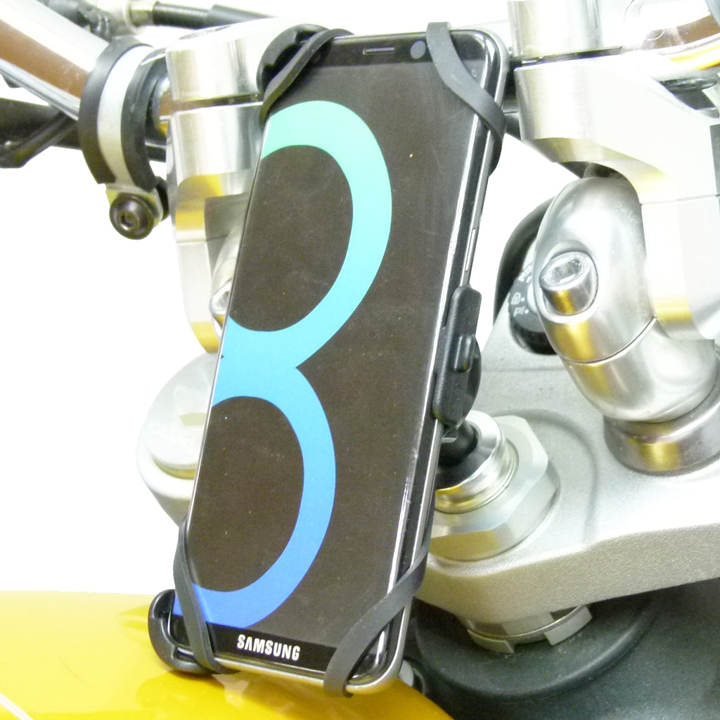 Dedicated 20.5-24.5mm Fork Stem Sports Motorcycle Mount for Samsung Galaxy S9 (sku 41780)