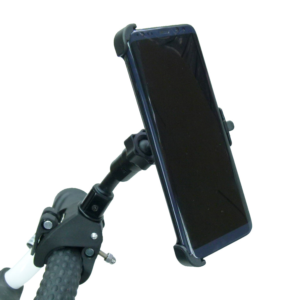 Compact Quick Fix Adjustable Golf Trolley Mount for Samsung Galaxy S9 (sku 41758)