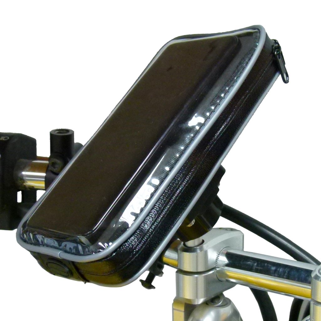 Weather Resistant Samsung Galaxy Note 10 Lite Motorcycle M8 Handlebar Clamp Mount (sku 50885) - BuyBits Ltd UK